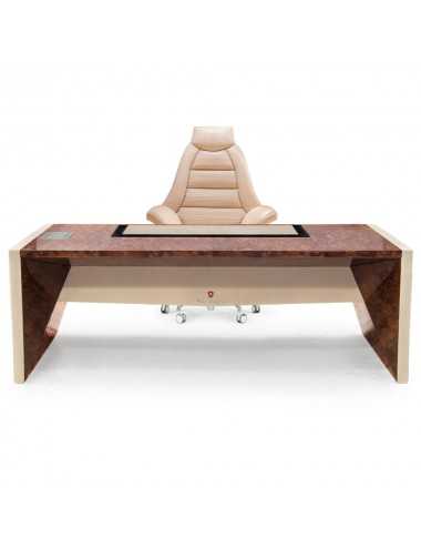 Escritorio Salamanca olmo brillante cuero cannetté Tonino Lamborghini Casa - 1
