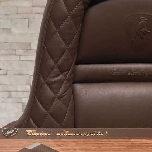 Sillón director Long Beach cuero Vogue moca Tonino Lamborghini Casa