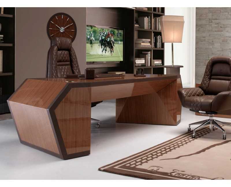 Sillón director Long Beach cuero Vogue moca Tonino Lamborghini Casa