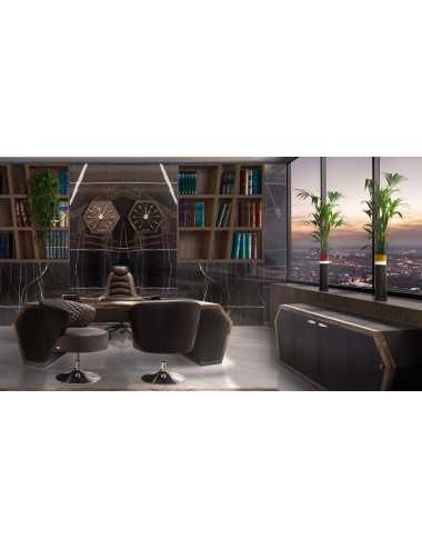 Sillón director Long Beach cuero Vogue moca Tonino Lamborghini Casa - 6