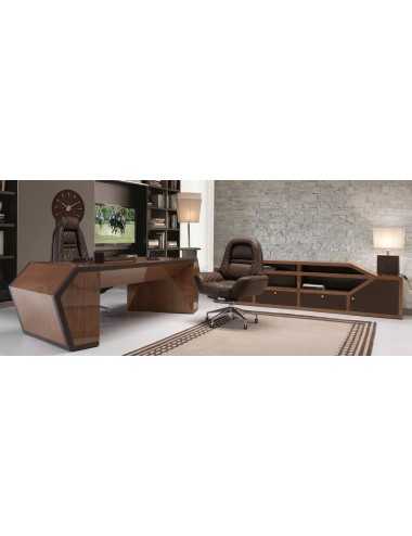 Sillón director Long Beach cuero Vogue moca Tonino Lamborghini Casa - 7