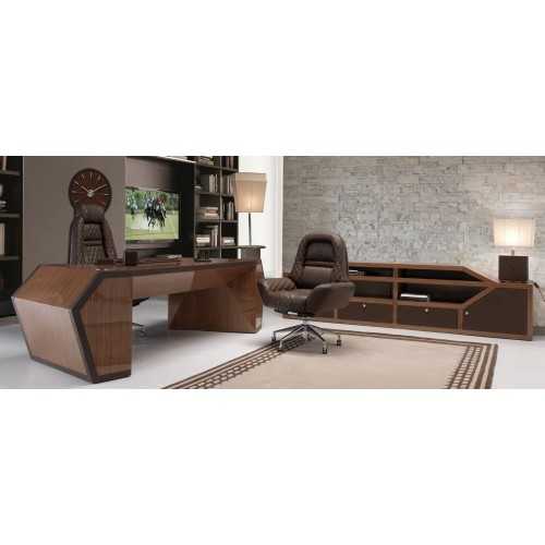 Sillón director Long Beach cuero Vogue moca Tonino Lamborghini Casa