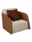Sillón Swan madera curvada acolchada Bentley Home - 1