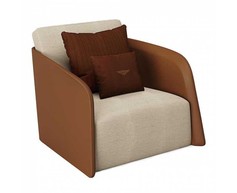 Sillón Swan madera curvada acolchada Bentley Home - 1