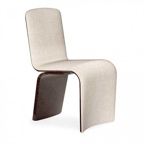 Silla Ridley madera curvada nogal brillante Bentley Home - 1