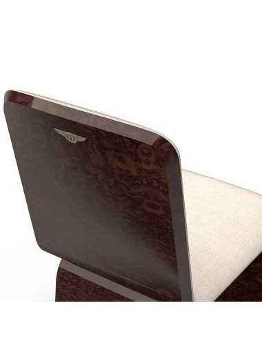 Silla Ridley madera curvada nogal brillante Bentley Home - 3