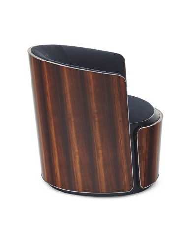 Sillón Mere madera raíz de brezo de nogal brillante Bentley Home - 3