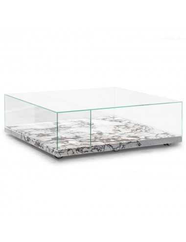 Mesa de centro V227 mármol Breccia Medicea cristal templado Aston Martin - 1