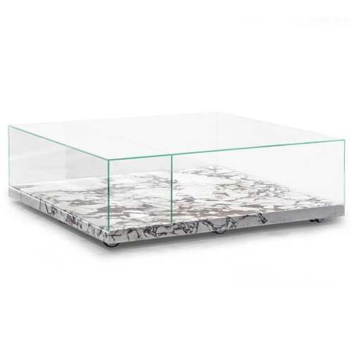 Mesa de centro V227 mármol Breccia Medicea cristal templado Aston Martin - 1