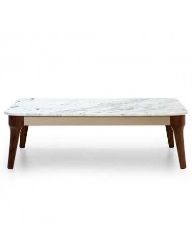 Mesa centro V225-M mármol Carrara madera nogal canaletto Aston Martin - 3