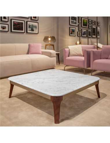 Mesa centro V225-M mármol Carrara madera nogal canaletto Aston Martin - 5