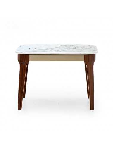 Mesa café V225-C mármol Carrara madera nogal canaletto Aston Martin - 1