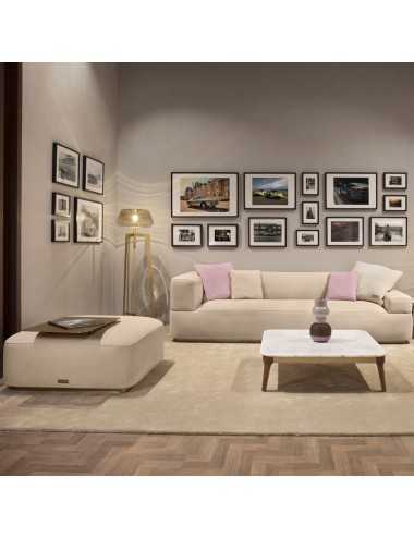 Puff V255 piel nabuk color arena metal dorado Aston Martin - 5