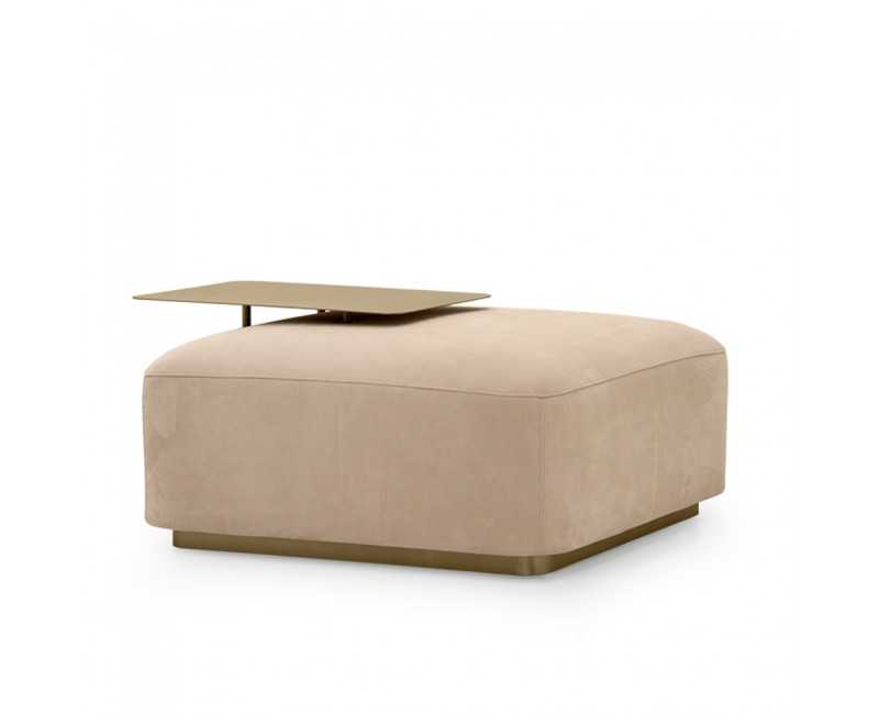 Puff V255 piel nabuk color arena metal dorado Aston Martin - 1