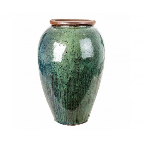 Tinaja Zanzibar Cerámica 64x64x102 Estilo Vintage - 1