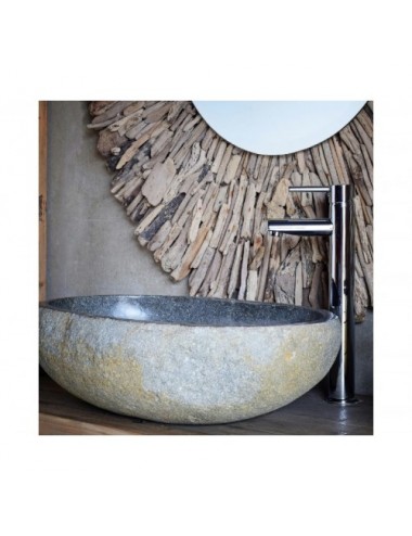 Lavabo Tauro Piedra 59x38x16 Estilo Contemporáneo - 4