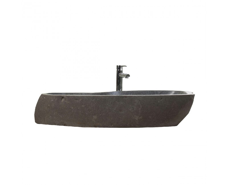 Lavabo Acuario Piedra 95x42x14 Estilo Contemporáneo - 1