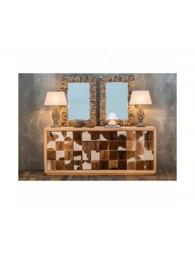 Espejo Varverg Madera Tropical 94x5x182 Estilo Étnico - 4