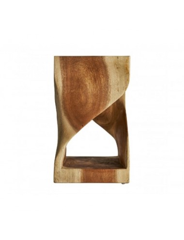 Mesa Auxiliar Maun Madera De Acacia 30x30x50 Estilo Étnico - 1