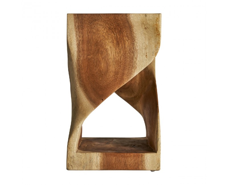 Mesa Auxiliar Maun Madera De Acacia 30x30x50 Estilo Étnico - 1