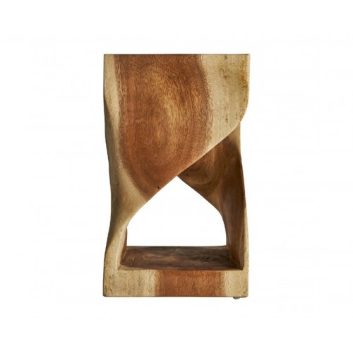 Mesa Auxiliar Maun Madera De Acacia 30x30x50 Estilo Étnico - 1