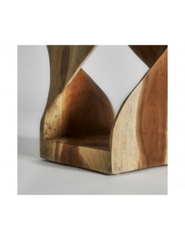 Mesa Auxiliar Maun Madera De Acacia 30x30x50 Estilo Étnico - 4