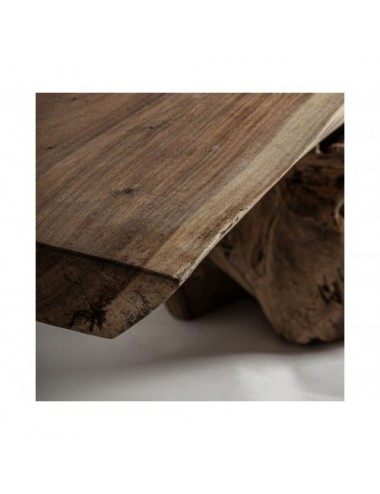 Mesa De Centro Kanye Madera Suar 200x110x52 Estilo Étnico - 9