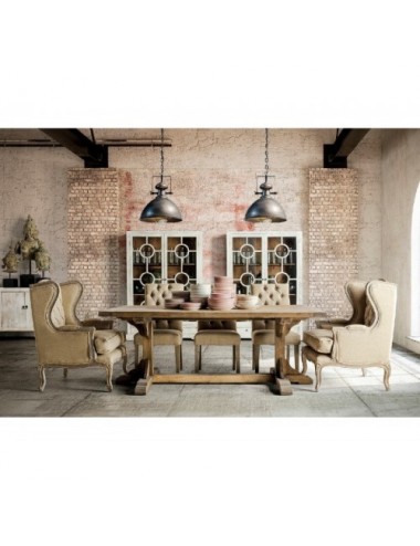 Aparador Baratti Madera De Pino Reciclado 220x45x90 Estilo Vintage - 7