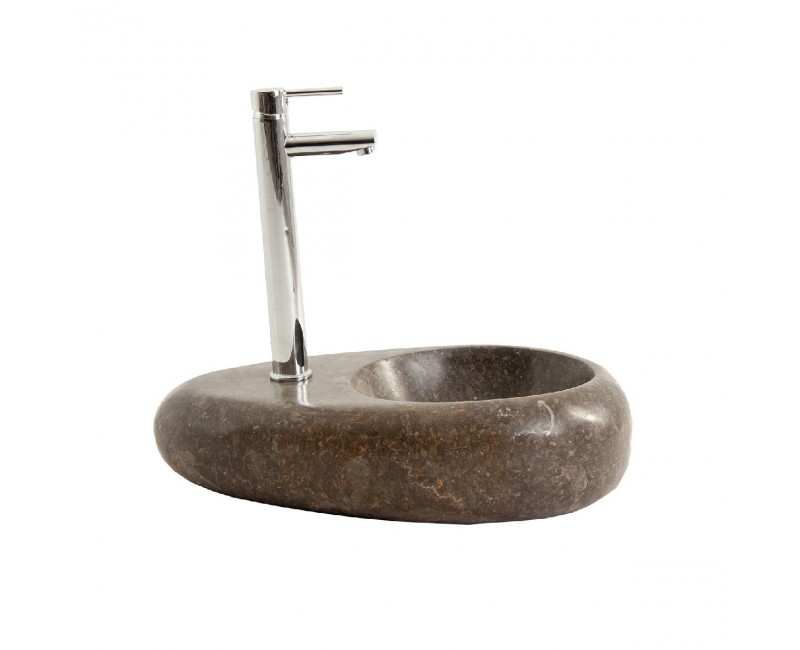 Lavabo Cáncer Piedra 56x40x14 Estilo Contemporáneo - 1