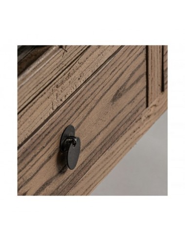 Vitrina Tartu Madera De Olmo 130x45x175 Estilo Colonial - 6