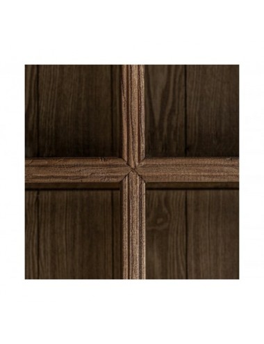 Vitrina Tartu Madera De Olmo 130x45x175 Estilo Colonial - 7