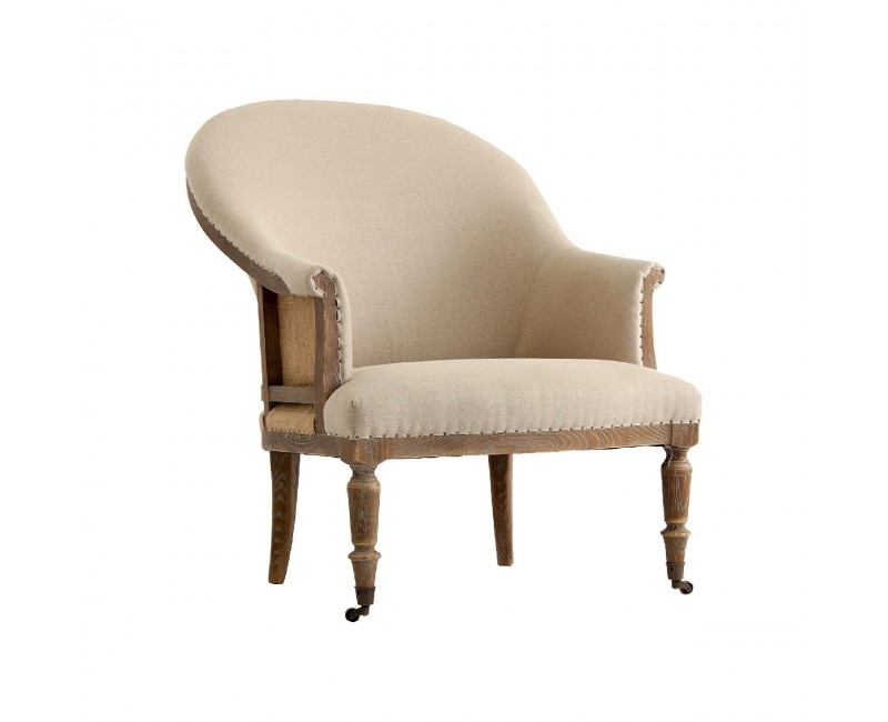 Sillón Ault Madera De Fresno 76x90x92 Estilo Clásico - 1