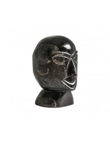 Busto Belle Madera Petrificada 20x16x24 Estilo Étnico - 3