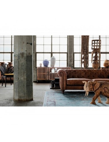 Busto Robin Madera Petrificada 17x12x22 Estilo Étnico - 8