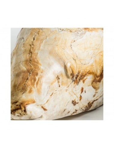 Figura Decorativa Pez Madera Petrificada 40x17x11 Estilo Nórdico - 3