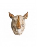 Figura Decorativa Rinoceronte Resina 60x71x53 Estilo Nórdico - 1