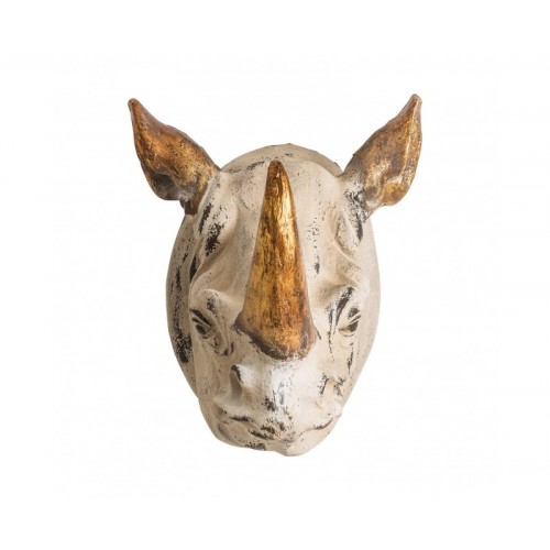Figura Decorativa Rinoceronte Resina 60x71x53 Estilo Nórdico - 1