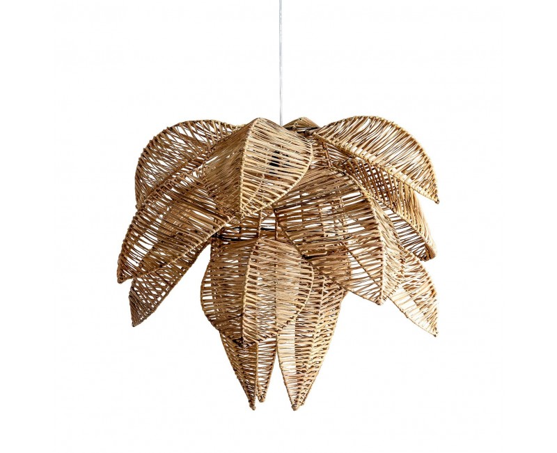 Lámpara De Colgar Ratán 70x70x60 Estilo Contemporáneo - 1