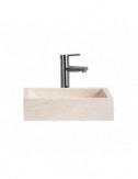 Lavabo Haumea Piedra 50x35x12 Estilo Contemporáneo - 1
