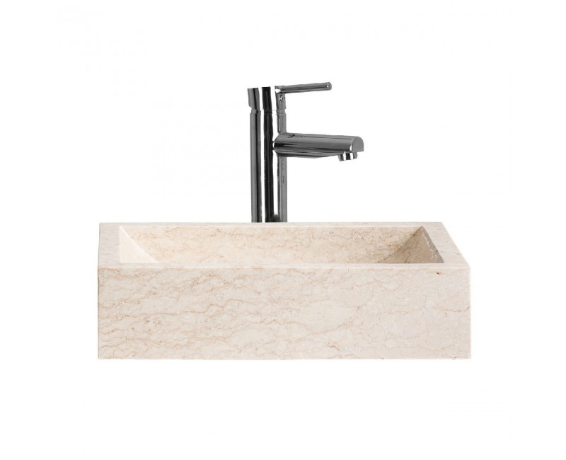 Lavabo Haumea Piedra 50x35x12 Estilo Contemporáneo - 1