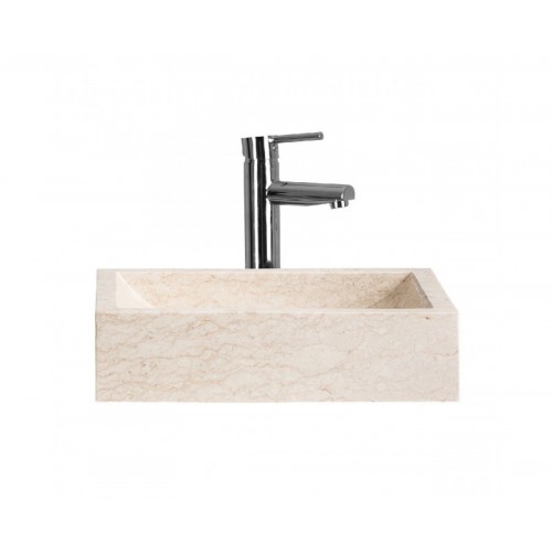 Lavabo Haumea Piedra 50x35x12 Estilo Contemporáneo - 1