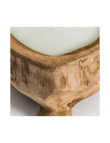 Vela Jadheka Madera De Teka 25x25x16 Estilo Étnico - 1