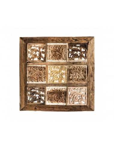 Panel Decorativo Gien Madera De Teka 100x3x100 Estilo Provenzal - 1