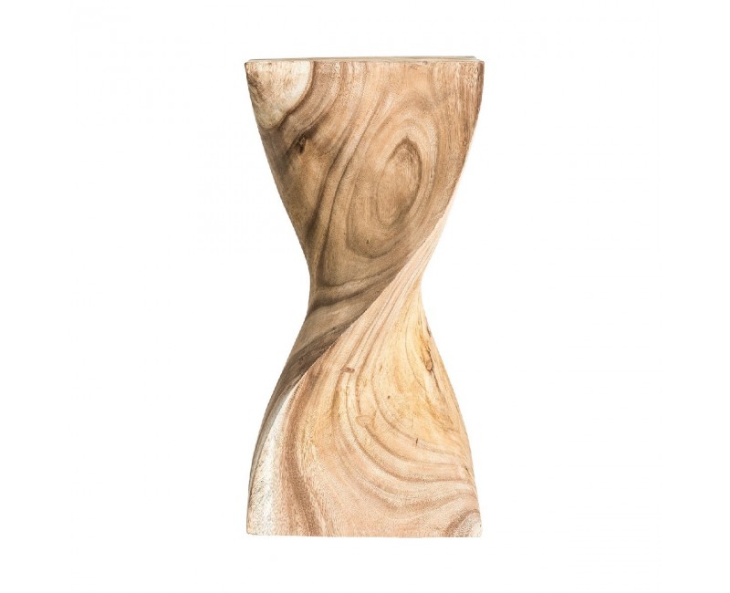 Mesa Auxiliar Yendi Madera Tropical 30x30x62 Estilo Contemporáneo - 1