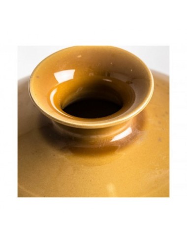 Jarrón Mostaza Cerámica 31x31x32 Estilo Colonial - 1