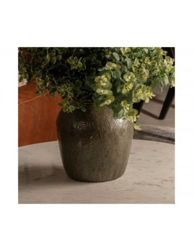 Jarrón Gawan Cerámica 36x36x48 Estilo Oriental - 3