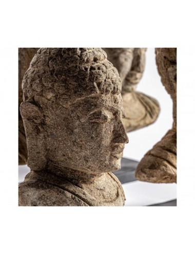 Busto Thailandés Piedra 21x12x33 Estilo Oriental - 6