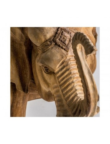 Figura Decorativa Elephant Madera Tropical 66x33x50 Estilo Étnico - 3