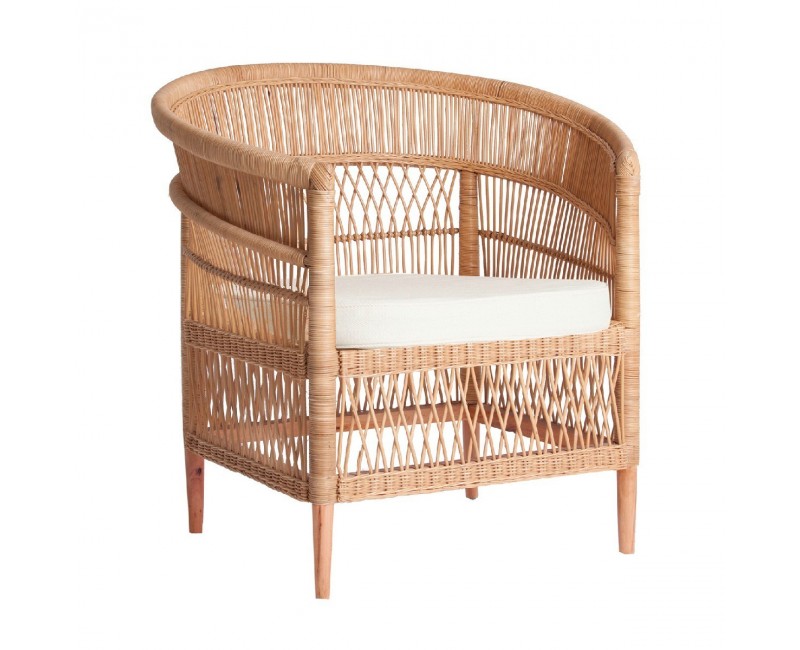 Sillón Elna Ratán 84x67x87 Estilo Contemporáneo - 1