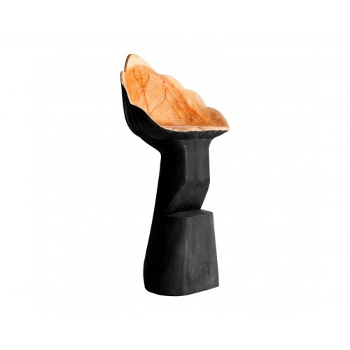 Taburete Hoja Madera Suar 50x50x108 Estilo Étnico - 1